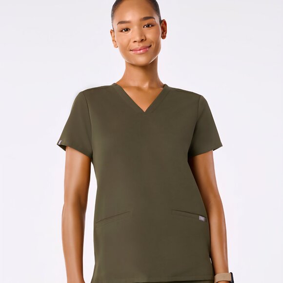 NWT FIGS "Casma" Three-Pocket Scrub Top & "Zamora" Joggers Scrub Pants-Sz:2 XLrg - Picture 3 of 17